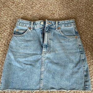 Topshop denim skirt